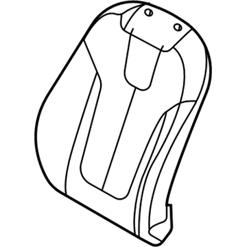Hyundai 88460-K9010-SJA Front Right-Hand Seat Back Covering Assembly