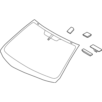 Hyundai 86111-G2240 Windshield Glass Assembly