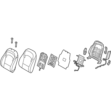 Hyundai 88300-G3230-PKE Back Assembly-Front Seat,LH