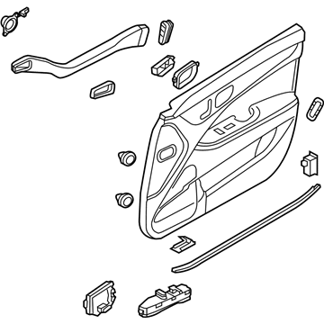 Hyundai 82302-3N700-W5V Panel Complete-Front Door Trim,RH