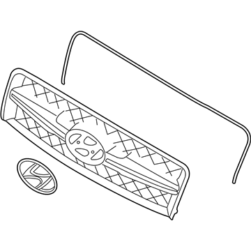 Hyundai 86350-2E000 Radiator Grille Assembly