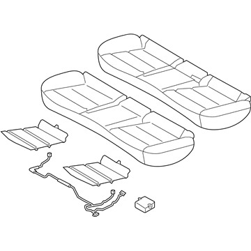 Hyundai 89100-F3020-XFJ Cushion Assembly-Rear Seat