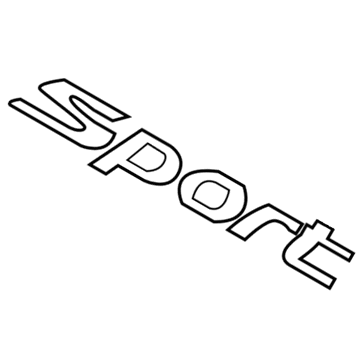 Hyundai 86316-F2AA0 Sport Emblem