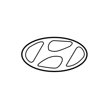 Hyundai 86321-F2000 Trunk Emblem