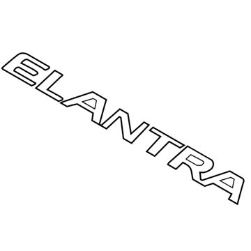 Hyundai 86315-F2AA0 Elantra Emblem