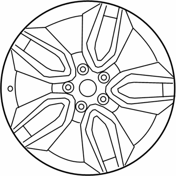 Hyundai 52910-4Z175 17 10 Spoke Alloy Wheel