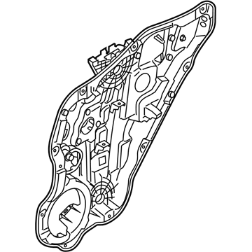 Hyundai 83481-K2000 Rear Right-Hand Door Module Panel Assembly