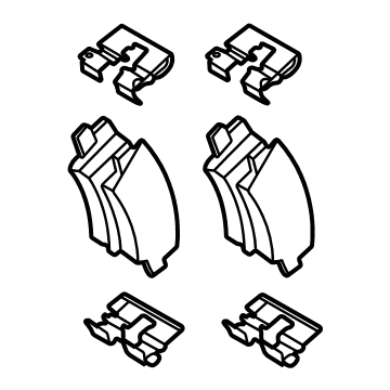 Hyundai 58302-L1A75 PAD KIT-REAR DISC BRAKE