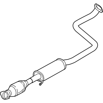 Hyundai 28650-AA500 MUFFLER Assembly-Center