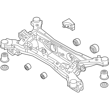 Hyundai Santa Fe Hybrid Rear Crossmember - 55405-P2200