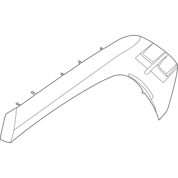 Hyundai 87742-CW000-CA GARNISH Assembly-Qtr Side,RH