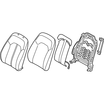 Hyundai 88302-C1910-SLS Back Assembly-Front Seat Driver