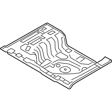 Hyundai 65513-K2000 Panel Assembly-Rear Floor,RR