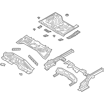 2020 Hyundai Venue Floor Pan - 65500-K2100