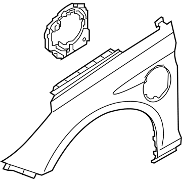 Hyundai Sonata Hybrid Fender - 66321-C1700