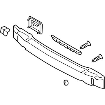 Hyundai 86530-3D000 Rail Assembly-Front Bumper