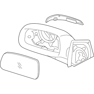 Hyundai 87610-2S030 Mirror Assembly-Rear View,LH