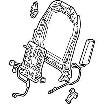 Hyundai 88310-G3010 Frame Assembly-Front Seat Back LH