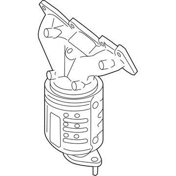 Hyundai 28510-3CCJ0 Exhaust Manifold Catalytic Assembly, Right