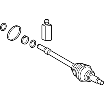 Hyundai 495R1-BY000 Joint & Shaft Kit-Wheel Side,R