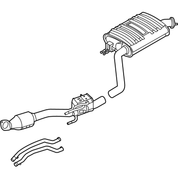 2023 Hyundai Santa Fe Hybrid Muffler - 28600-CL121