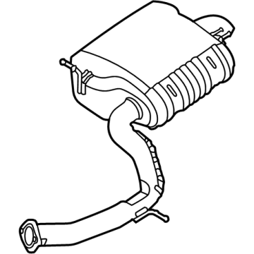 Hyundai Santa Fe Hybrid Muffler - 28710-S1350