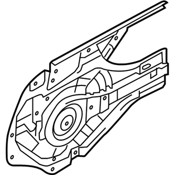 Hyundai 82405-2E000 Front Left Power Window Regulator Assembly