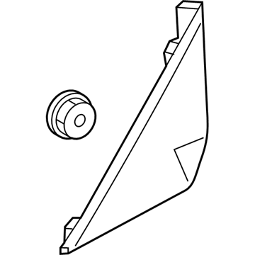 Hyundai 86180-J3000 Garnish Assembly-Delta LH