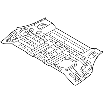 Hyundai 65511-S1500 Panel Assembly-Rear Floor,FRT