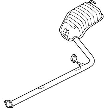 Hyundai Sonata Hybrid Muffler - 28710-3S140