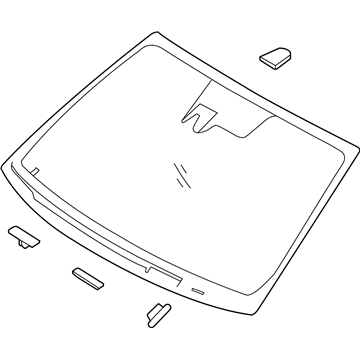 Hyundai 86110-C2000 Windshield Glass Assembly