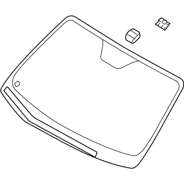 Hyundai 86110-3J250 Windshield Glass Assembly