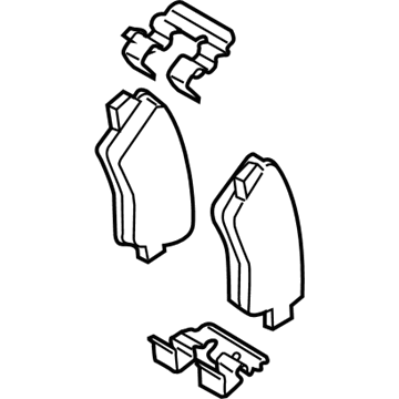 Hyundai 58302-K9A50 Rear Disc Brake Pad Kit