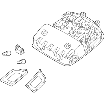 Hyundai 92800-J0000-XUG Overhead Console Lamp Assembly