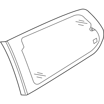 Hyundai 87820-4D030 Glass Assembly-Quarter Window.RH