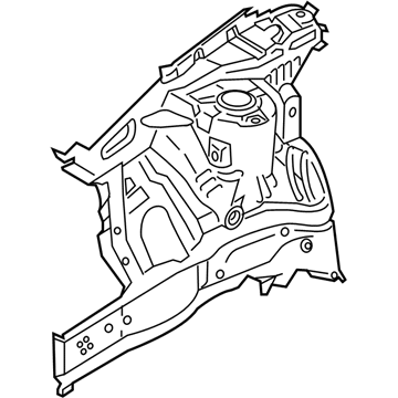 Hyundai 64502-J9500 Panel Assembly-FNDR Apron,RH