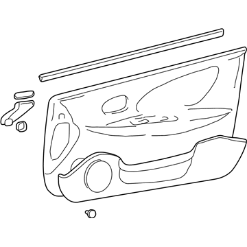 Hyundai 82301-38021-VX Panel Complete-Front Door Trim,LH