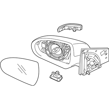 Hyundai 87620-G2380 Mirror Assembly-Outside Rear View,RH