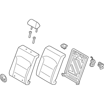 Hyundai 89300-G2001-SKJ Back Assembly-RR Seat LH