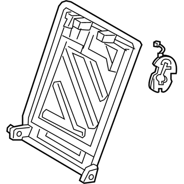 Hyundai 89310-G2000-T9Y Frame & Lock Assembly-Rear Seat Back