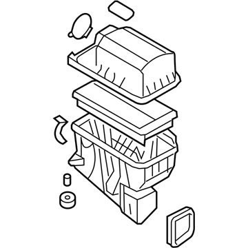 Hyundai Entourage Air Filter Box - 28110-4D200