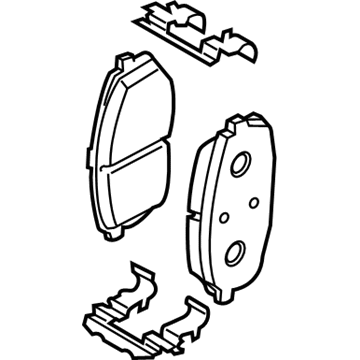 Hyundai 58101-J3A00 Front Disc Brake Pad Kit