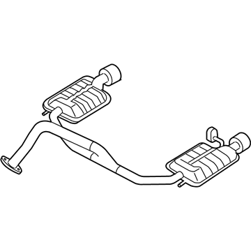 2007 Hyundai Tiburon Muffler - 28700-2C252