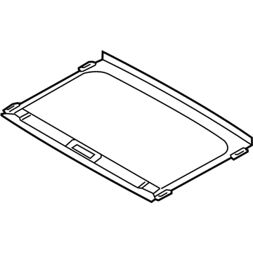 Hyundai 81660-K3000-MMH Sunshade Assembly-Sunroof