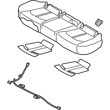 Hyundai 89100-C1080-SLP Cushion Assembly-Rear Seat