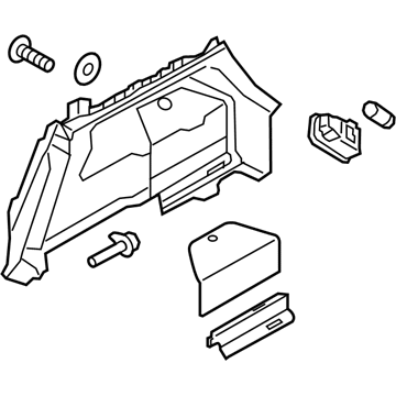 Hyundai 85740-G2500-T9Y Trim Assembly-Luggage Side RH