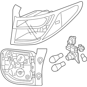 Hyundai 92402-B8050 Lamp Assembly-Rear Combination,RH