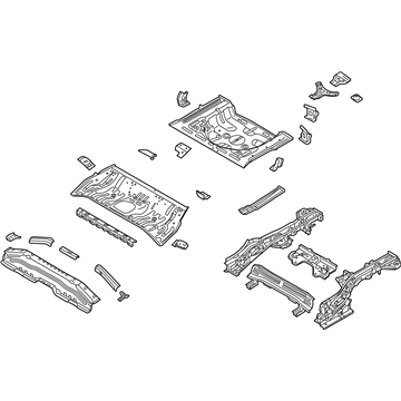 2019 Hyundai Elantra GT Floor Pan - 65500-G3000