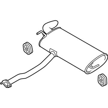 Hyundai 28700-2S850 Main Muffler Assembly