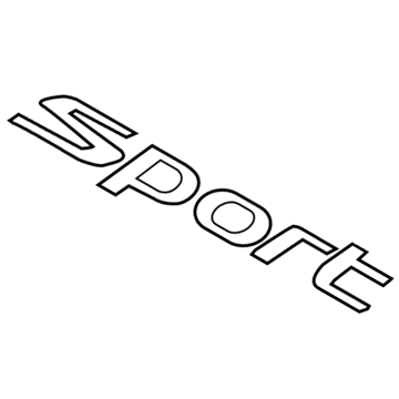 Hyundai 86312-C2510 Sport Emblem